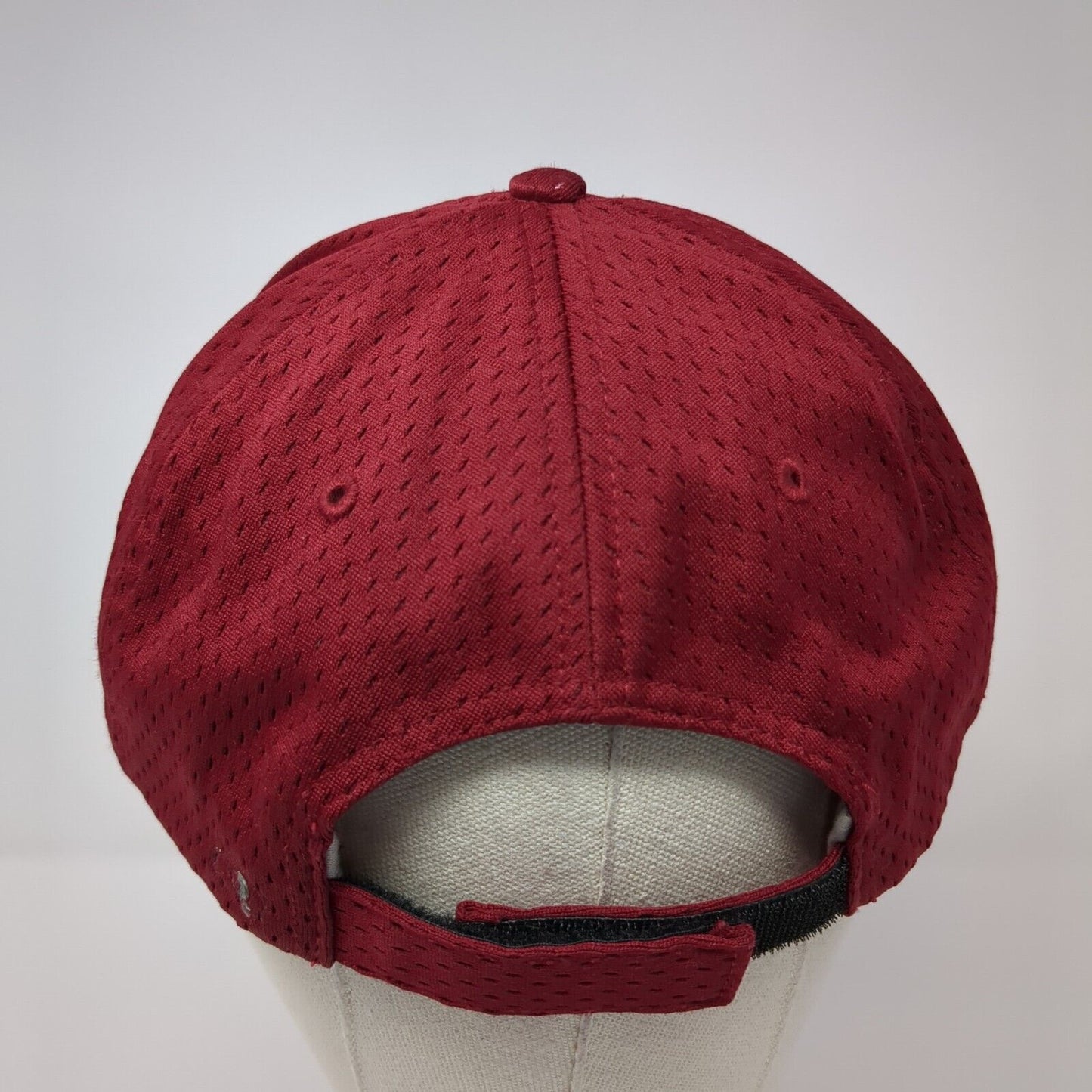 Letter S Strapback Hat Red Medium-Large Embroidered Richardson 6 Panel