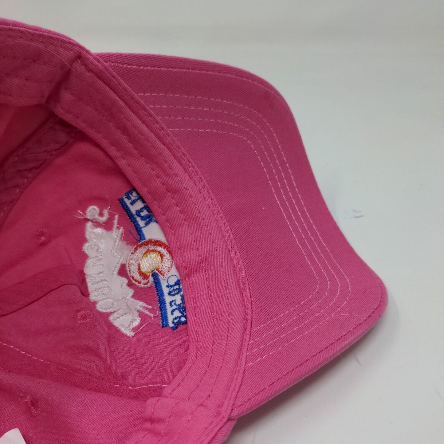 ACE USA Girls Snapback Hat Pink Adjustable Embroidered Steamboat Colorado Cotton