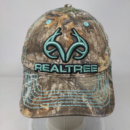 Realtree Strapback Hat Camouflage One Size Adjustable Embroidered Outdoor Cap