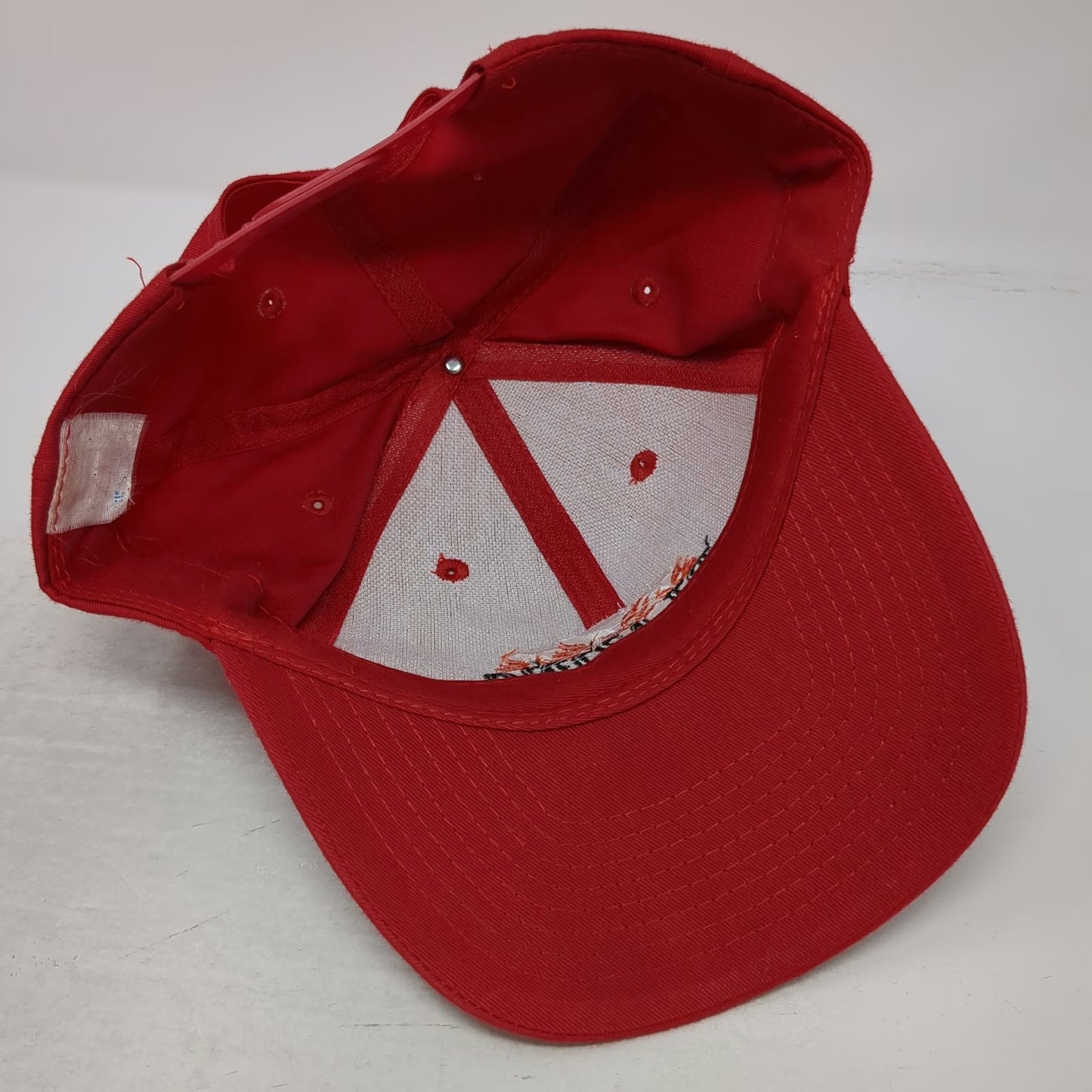 Nissin Cap Red One Size Snapback Hat 777 Blazing Fremont Las Vegas Casino Logo