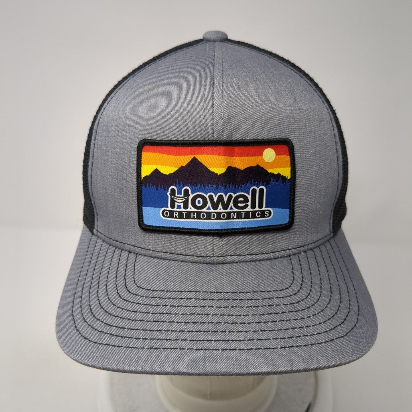 Howell Orthodontics Snapback Trucker Hat Gray OS Mesh Back Pacific Headwear