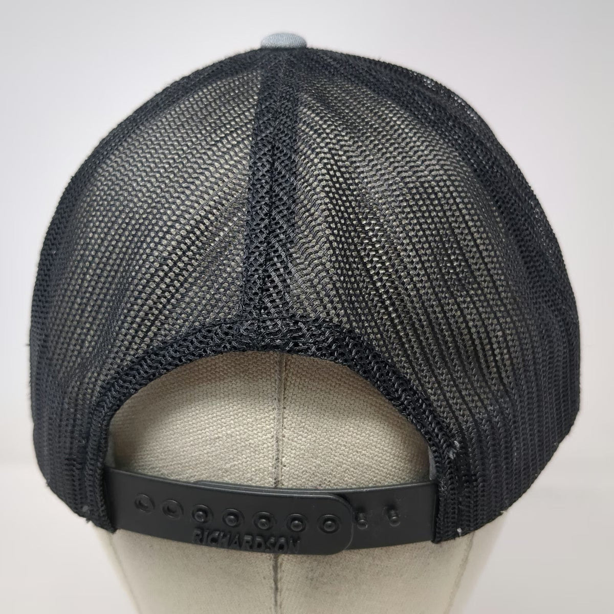 Richardson Trucker Hat Gray One Size Salt Lick BBQ Texas Patch Mesh Snapback