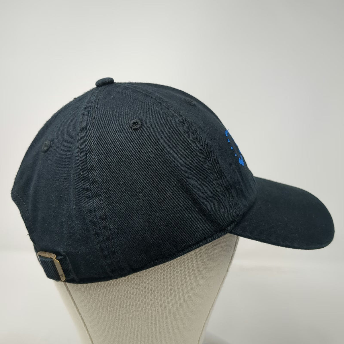 '47 Baseball Cap Black One Size Adjustable Strap Embroidered KWI Logo Cotton Hat