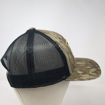 Mossy Oak Trucker Hat Brown Camo One Size Mesh Snapback Bottomland Logo Patch