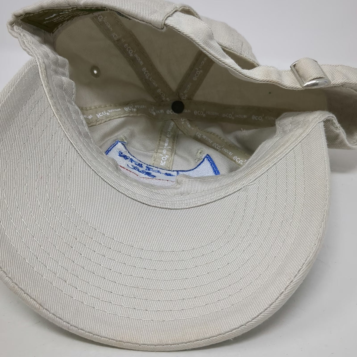 Eco3 Baseball Cap Beige One Size Gatlin Hall Texas Flag Willow City Organic Hat