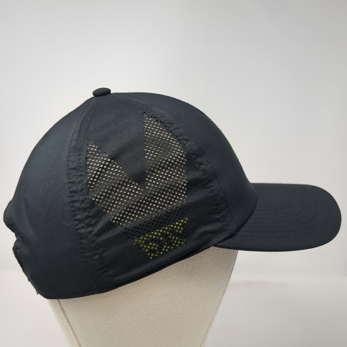 Vice Golf Snapback Hat Black One Size Perforated Mesh Topographic Visor Active