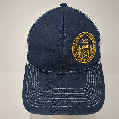 Lookout Credit Union Snapback Trucker Hat Blue One Size Mesh Back
