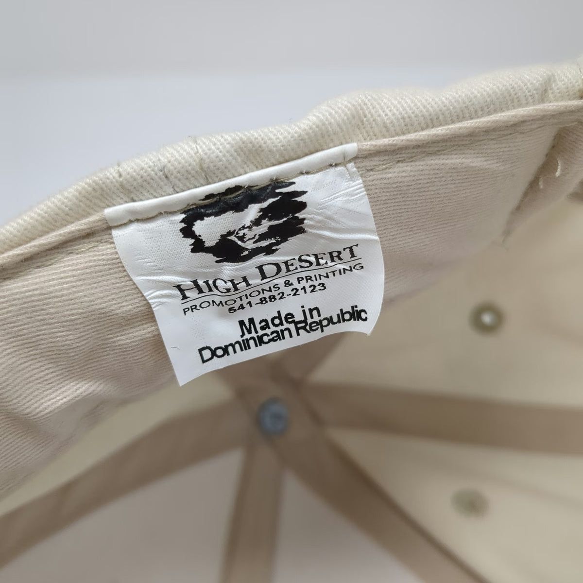 High Desert Baseball Cap Beige One Size EAA Aviation Day Airplane Graphic Hat