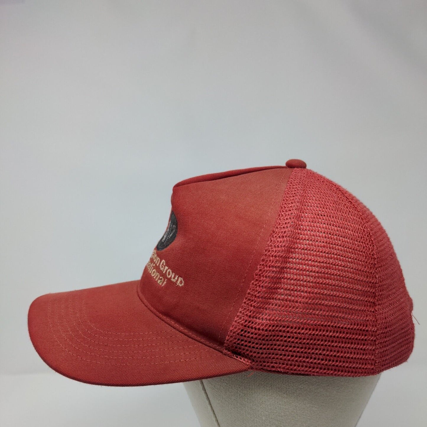 Washington Group International Snapback Trucker Hat Red One Size Solid