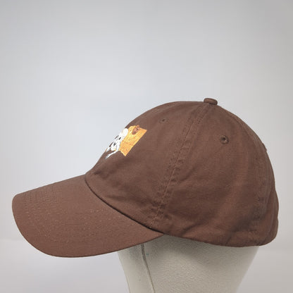 Chobani Flip Slideback Baseball Cap Brown One Size Adjustable 6 Panel Cotton