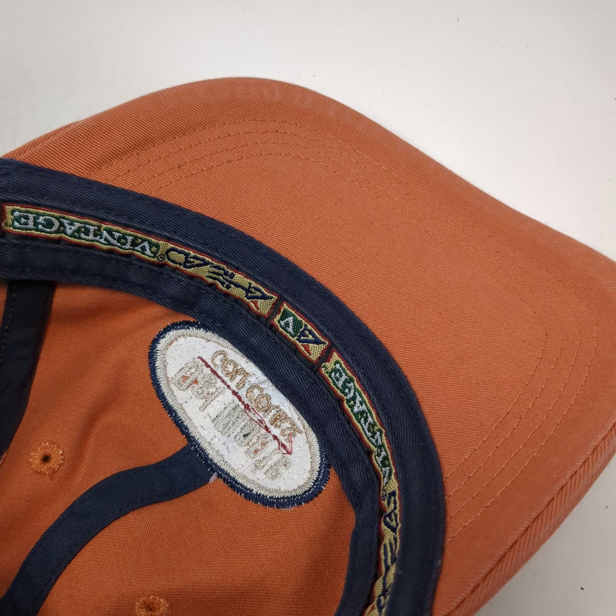 Ahead Baseball Cap Orange One Size Del Monte Golf Course Slideback Hat Est 1897