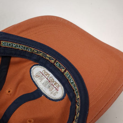 Ahead Baseball Cap Orange One Size Del Monte Golf Course Slideback Hat Est 1897