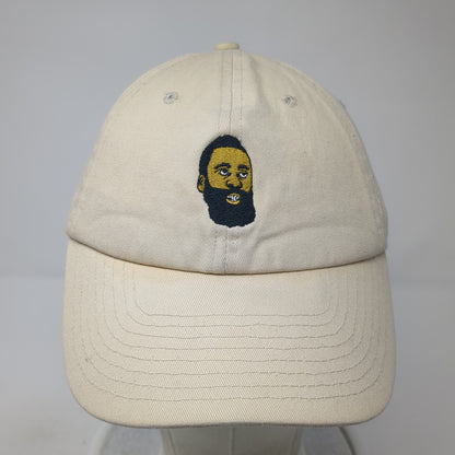 James Harden Slideback Hat Beige One Size Adjustable Embroidered Bayside