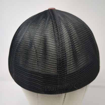 Hurley Baseball Cap Red Black One Size Nike Dri-FIT Mesh Back Logo Sports hat