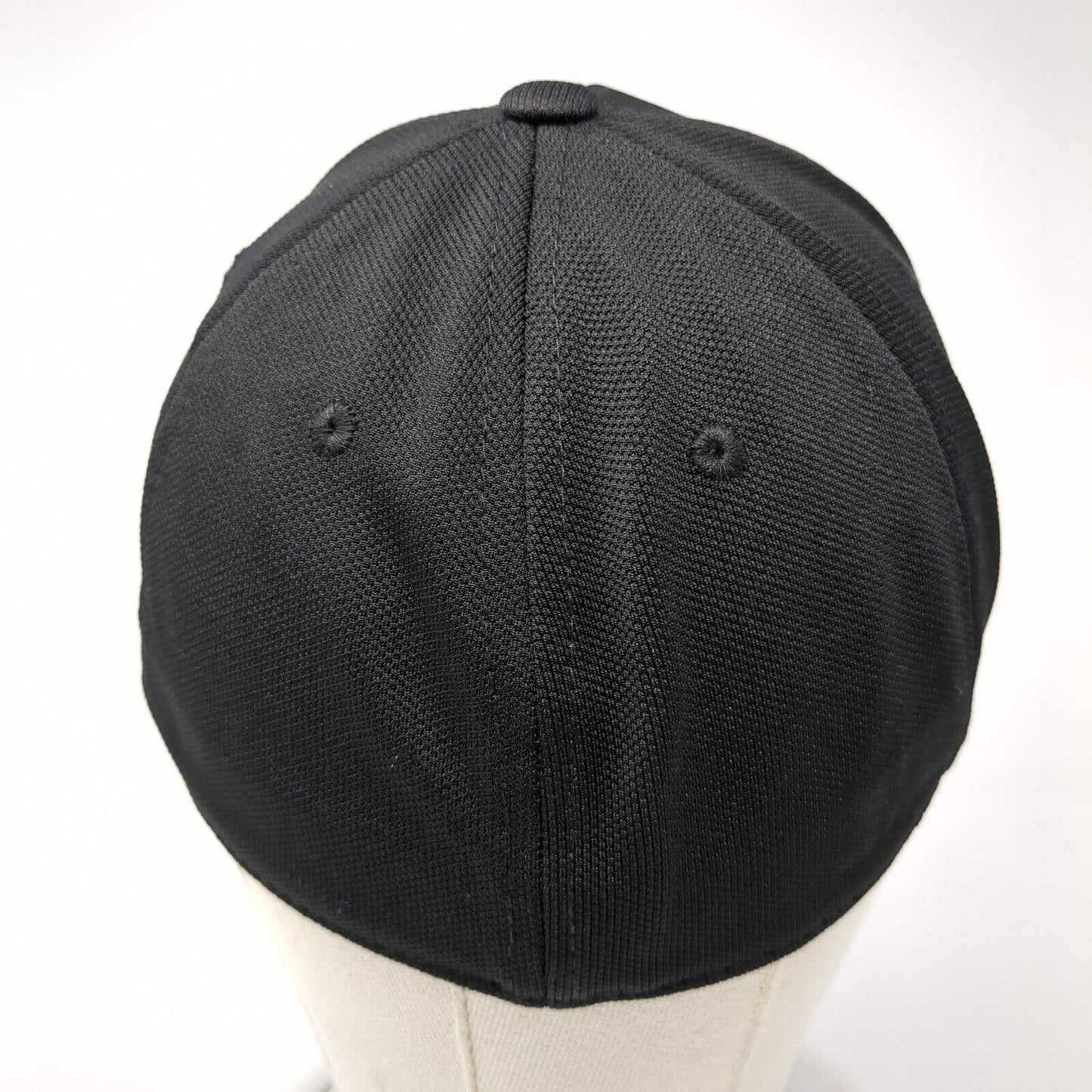 Unbranded Fitted Hat Black One Size Lightweight Vented Holes 6 Panel Blank