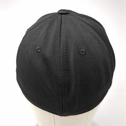 Unbranded Fitted Hat Black One Size Lightweight Vented Holes 6 Panel Blank