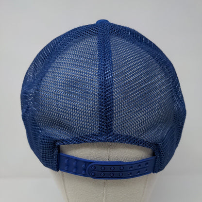 Minidoka County Fair & Rodeo Snapback Trucker Hat Blue OSFA Mesh Back Rope