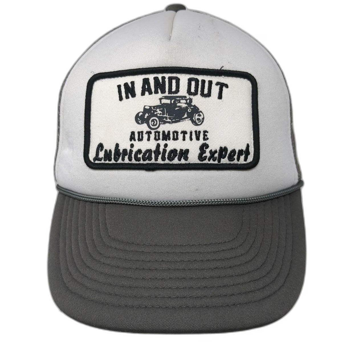 Spirit Trucker Hat Gray White One Size Automotive Lubrication Expert Snapback