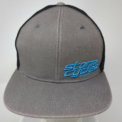 MTN Ranks Storm Cycles Park City UT Trucker Hat Gray OS Mesh Snapback Bicycle