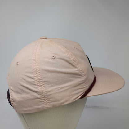 Richardson 5 Panel Pink One Size Hat Expedition Inspiration Rope Leather Patch