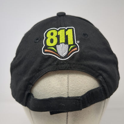 Headmost Baseball Cap Black One Size New Jersey One Call 811 Shovel Logo Hat