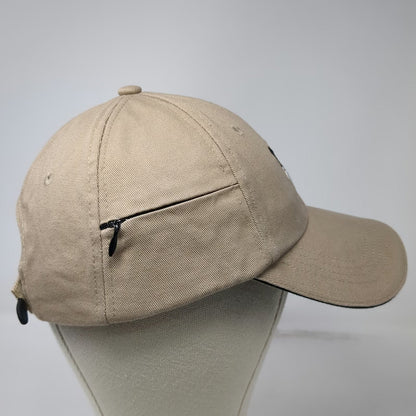 Your Breed Baseball Cap Beige One Size Zippered Side Pocket Papillon Dog Hat