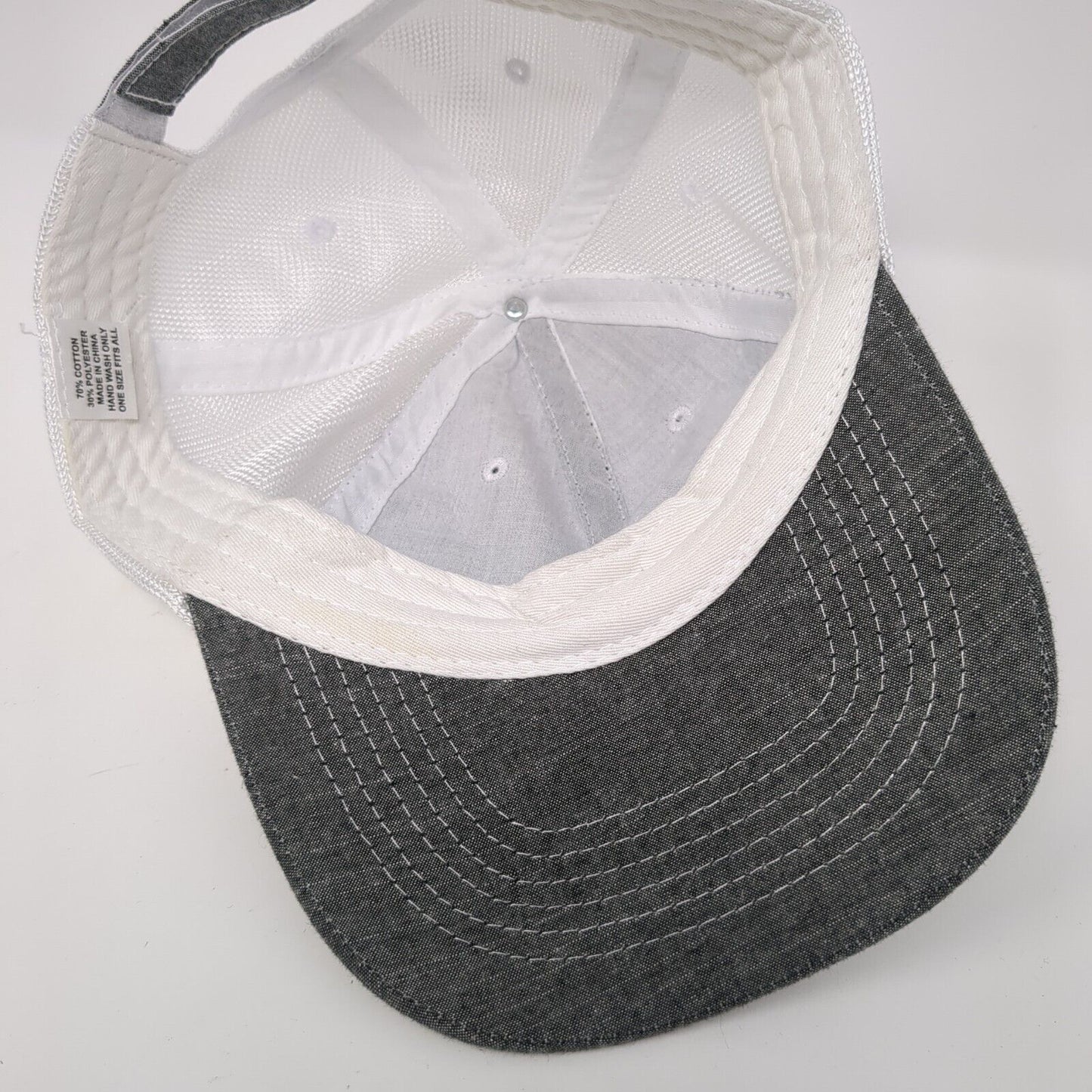 MWI Animal Health Strapback Trucker Hat Gray One Size Mesh Back 6 Panel