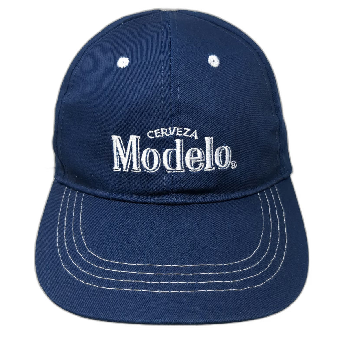 BDA Baseball Cap Blue One Size Cerveza Modelo Embroidery Cotton Hat Strapback