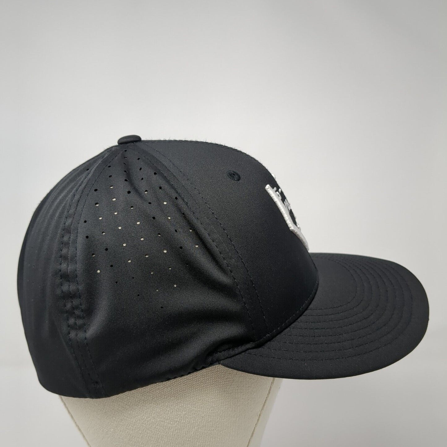 5-Tool Valor Fitted Hat Black S/M Embroidered Lightweight PTS30 Richardson