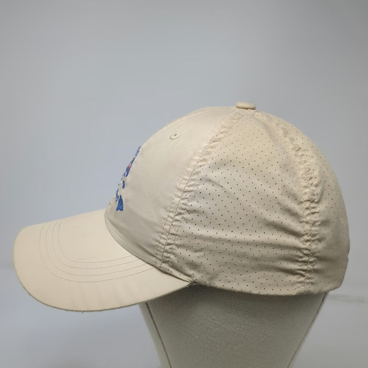 Port Authority Baseball Cap Beige One Size Poipu Surf Hawaii Mesh Breathable Hat