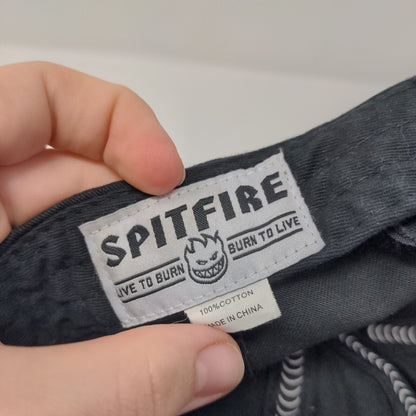 Spitfire Live To Burn Burn To Live Slideback Hat Black OSFA Adjustable Cotton