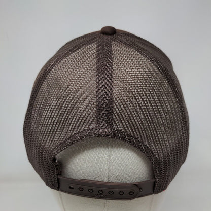 Big Mood Snapback Trucker Hat Brown OSFM Adjustable Rope Mesh Back Otto
