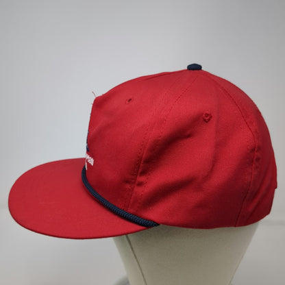 Cali-Fame 5 Panel Red Hat One Size Danny Thompson Memorial Baseball Rope Cap