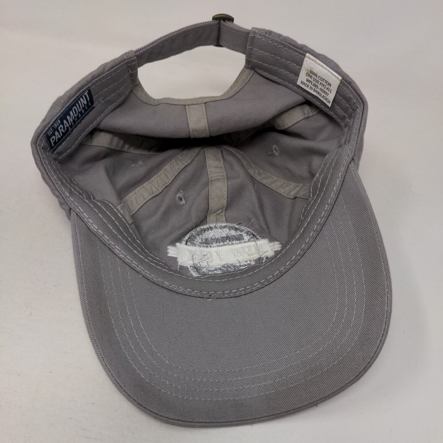 Original New York Slideback Hat Gray OSFA Embroidered 6 Panel Paramount