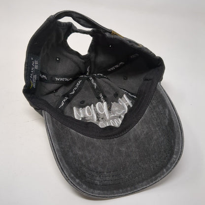 Happy Camper Slideback Hat Ponytail Gray OSFA Adjustable Waldeal