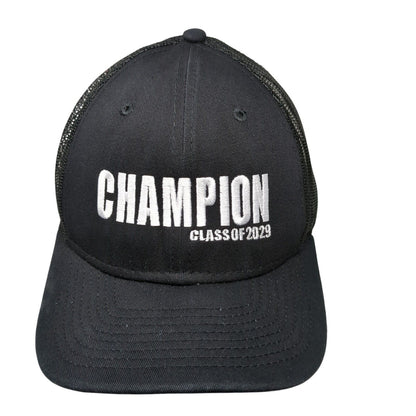 Champion Class of 2029 Snapback Mesh Back Trucker Hat Black OSFM New Era