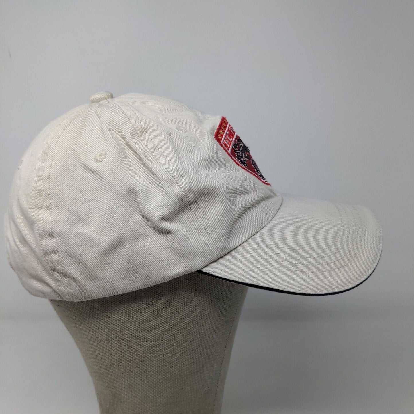 Port Authority Men's Strapback Hat Tan Embroidered FC Pride Logo