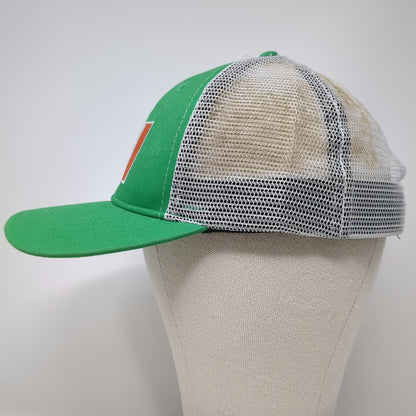 Green Trucker Hat One Size Ireland Flag Embroidered Mesh Back Snapback Cap