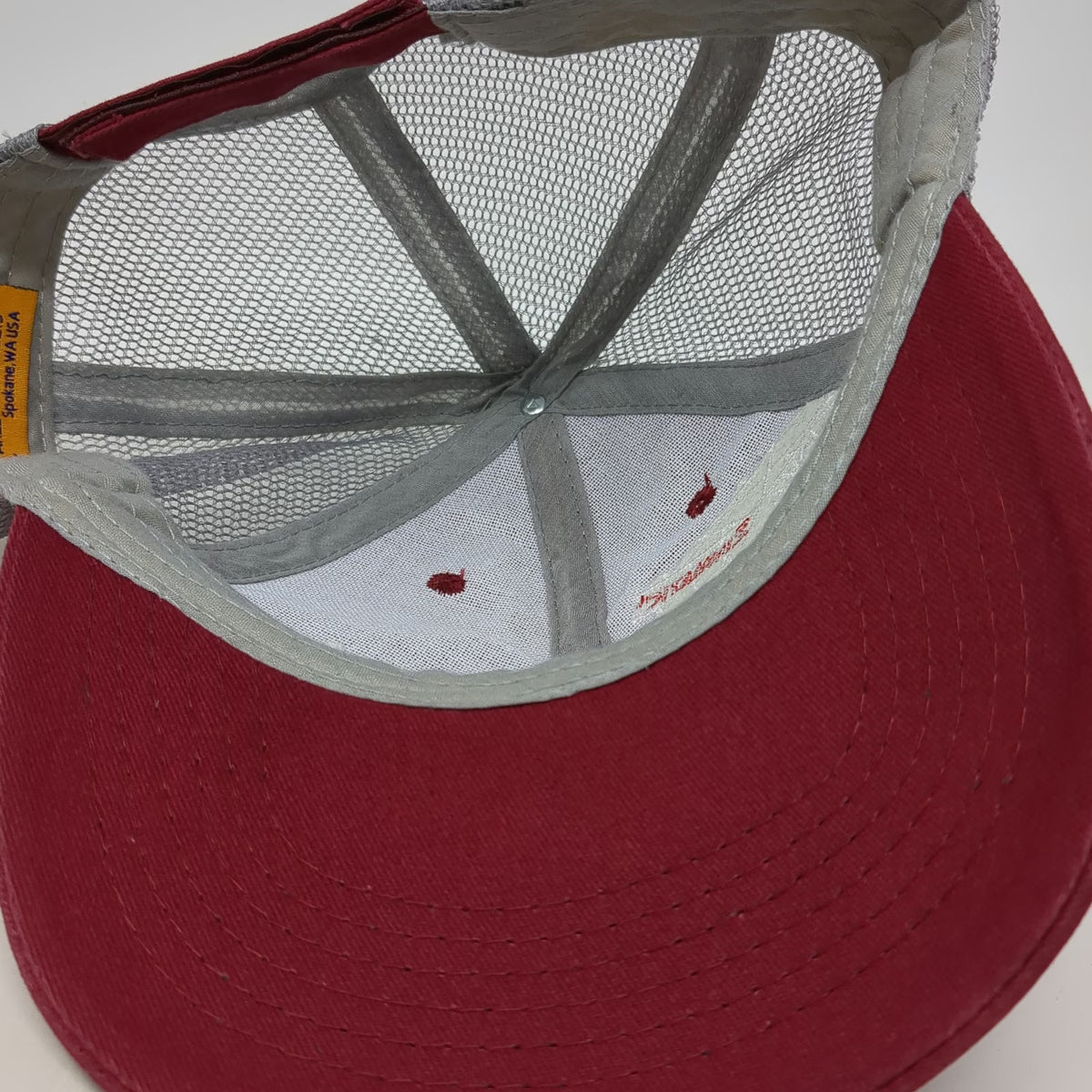 360 Apparel Baseball Cap Red Gray One Size Mesh Back Zimmatic Irrigation Hat