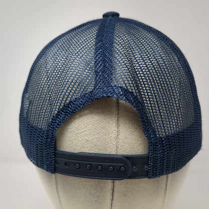 Leo Pard MG Imports Peas Automotivas Trucker Hat Blue One Size Mesh Snapback