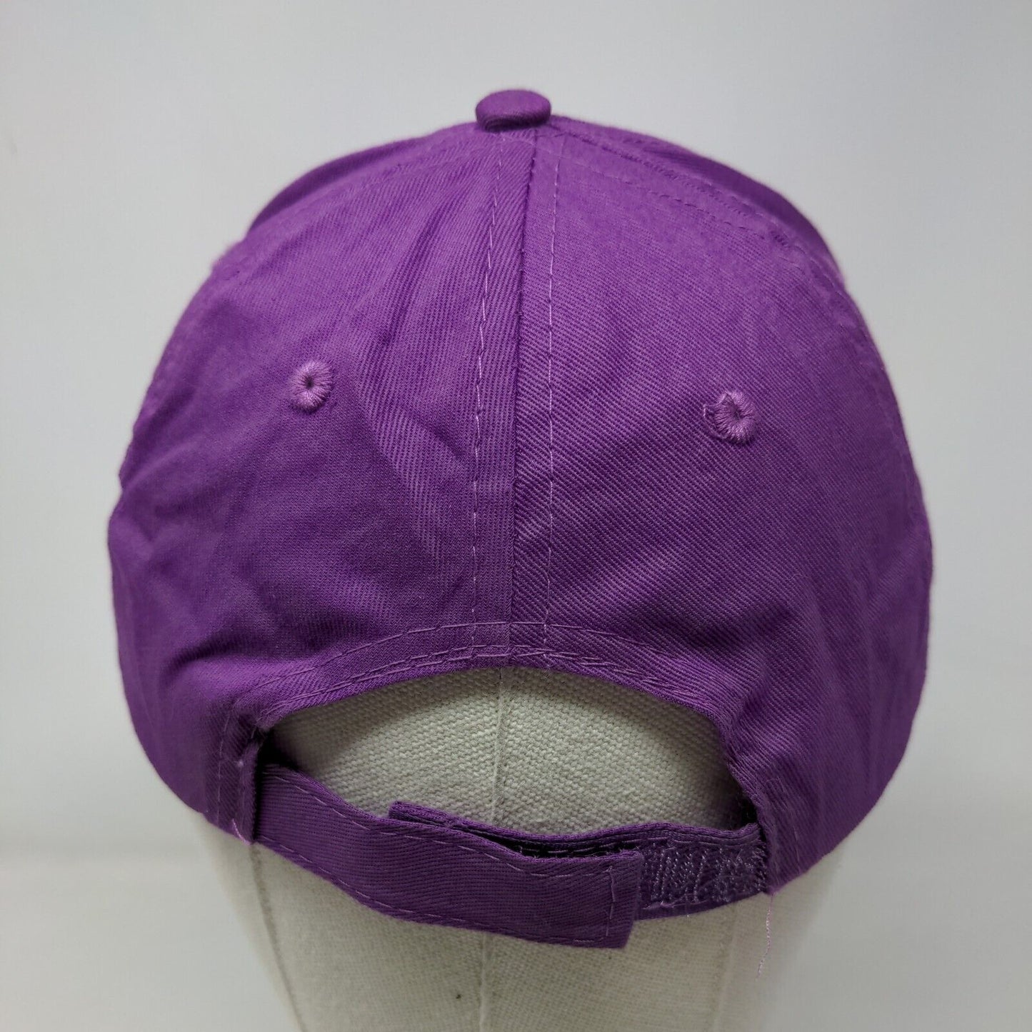 Well Woman Strapback Hat Purple OSFA Embroidered Adjustable Vent Holes