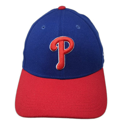 Philadelphia Phillies MLB New Era Baseball Cap Blue Red L 39THIRTY Stretch Hat