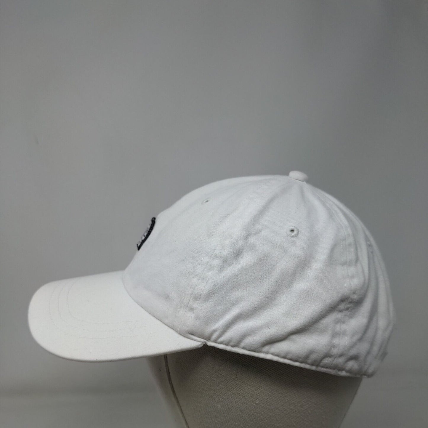 PINK Victoria's Secret Slideback Hat White OS Adjustable Embroidered Cotton