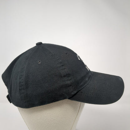 Malibu Black Strapback Hat Black One Size Adjustable Embroidered KC