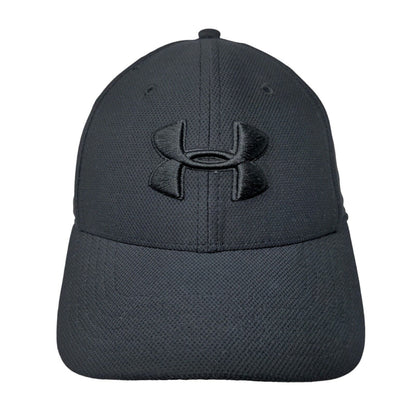 Under Armour Blitzing Fitted Hat Black M/L UA Classic Fit Embroidered