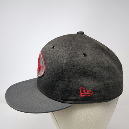 San Francisco 49ers NFL New Era Gray 7 1/8 Cap Flat Brim Heathered Fitted Shield