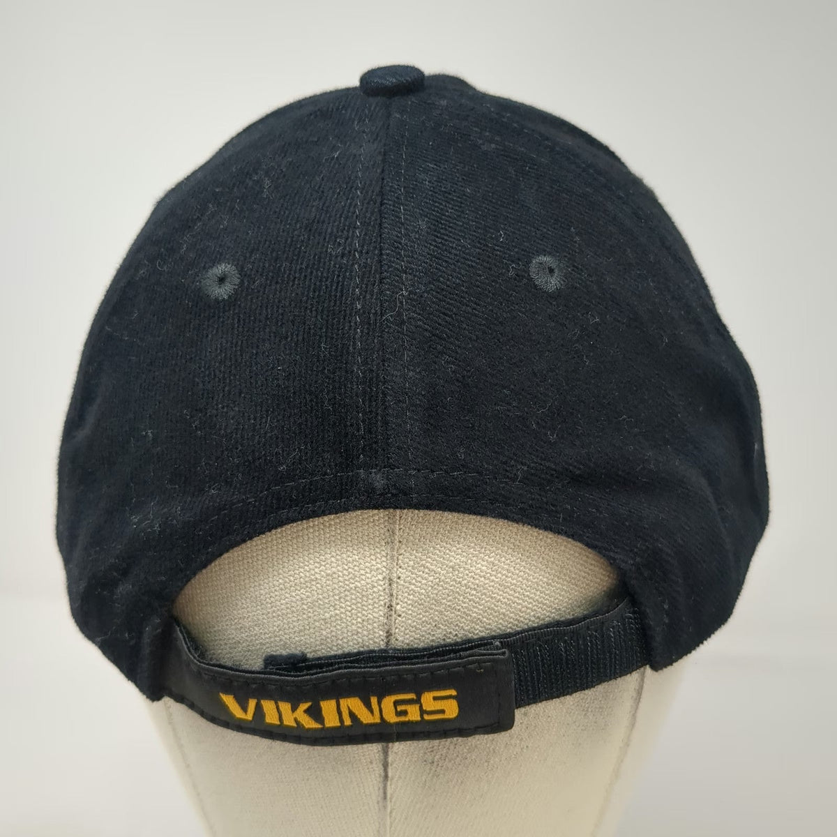 Reebok Baseball Cap Black One Size NFL Minnesota Vikings Corduroy Strapback Hat