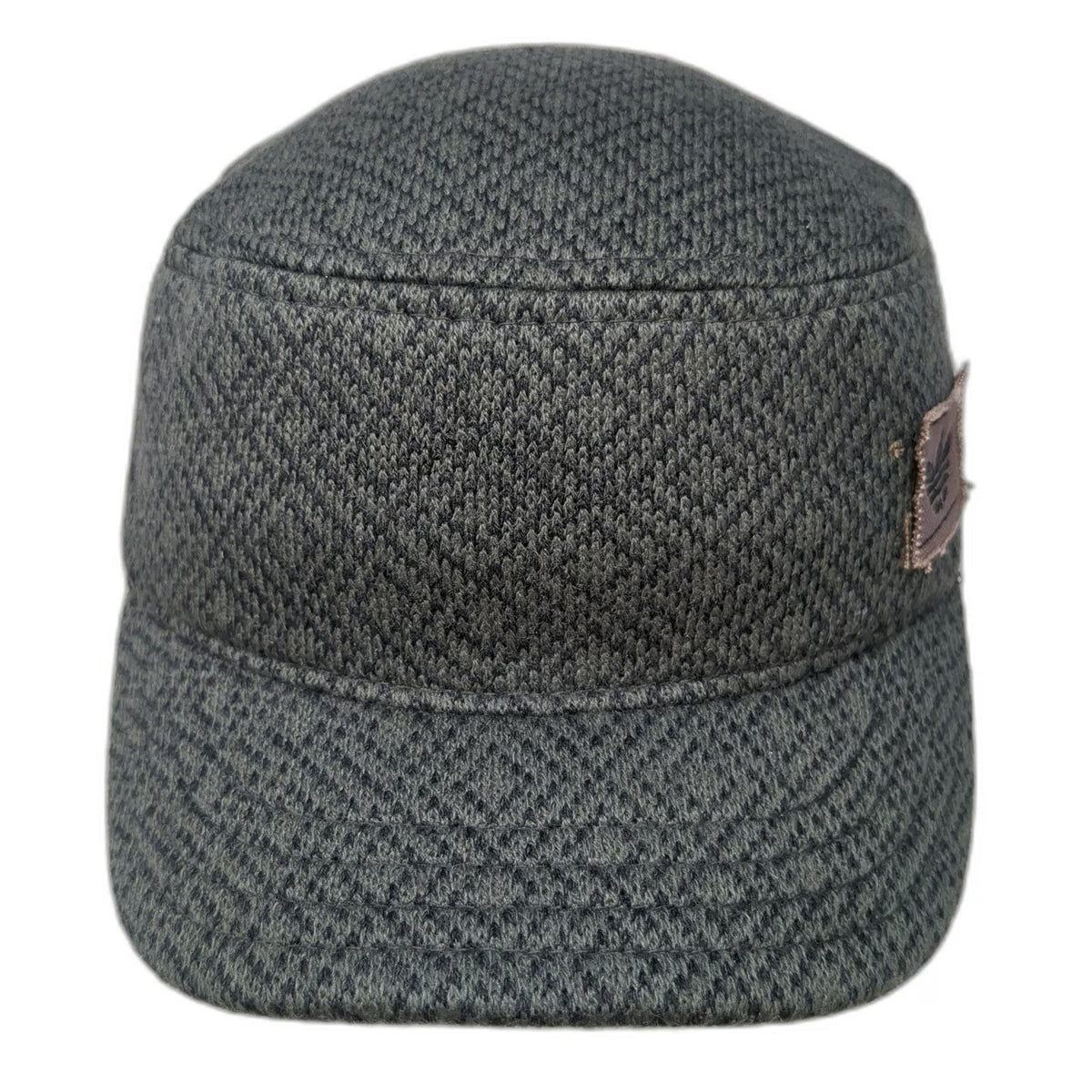 Adidas Army Cap Gray M Knit Trefoil Logo Elastic Sweatband Flex Fitted Hat
