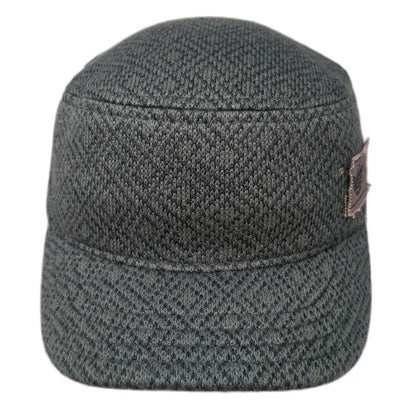 Adidas Army Cap Gray M Knit Trefoil Logo Elastic Sweatband Flex Fitted Hat