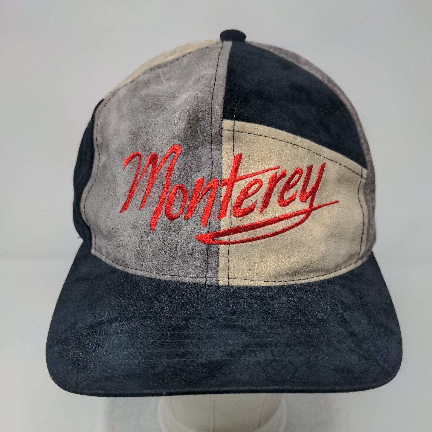 Monterey Snapback Hat Multi OSFA Adjustable Embroidered Colorblock
